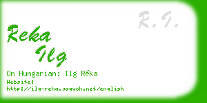 reka ilg business card